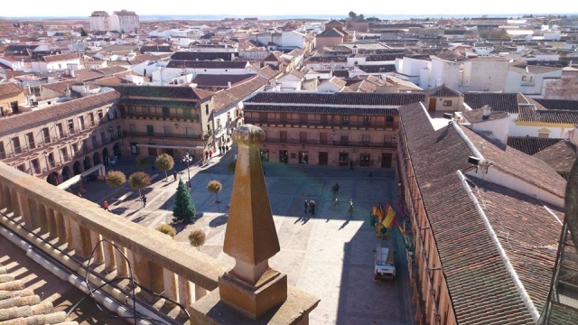 Vista aerea de la Plaza Mayor